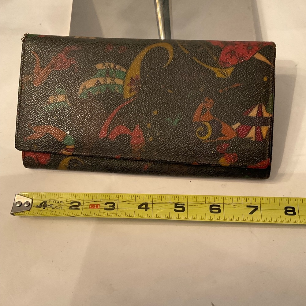Piero Guidi brown magic circus wallet